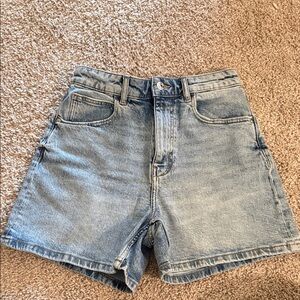 Zara Light Blue Jean Shorts 4